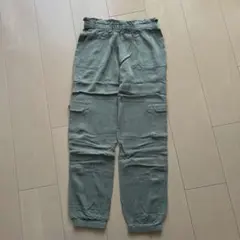 H&M キッズ 140cm カーゴパンツ　カーキ