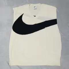 Nike Vネックベスト M クリーム色