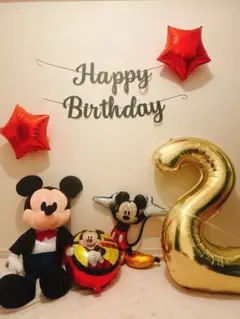 ミッキー　誕生日装飾セット　バルーン