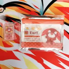 【匿名配送】お茶犬☆ミニクリアポーチ☆ガラケー型アクリルキーホルダー☆アール