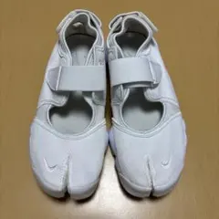 良品】NIKE/ナイキ/エアリフト/足袋型シューズ/ホワイト/白/25.0cm 