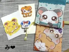 とっとこハム太郎 ミニ巾着 キーホルダー ステッカー ヘアクリップ　各種