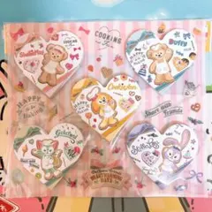 ダッフィー&フレンズ　メモセット　バレンタイン