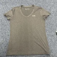 Under Armour HeatGear VネックTシャツ S/M グレー