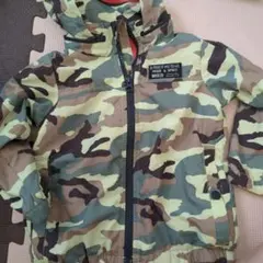BREEZE 迷彩柄 フード付きジャケット 90cm