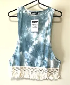 ANAP タイダイ柄 タンクトップ フリンジ付きのサムネイル