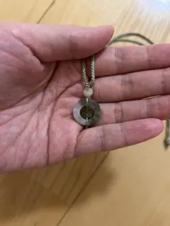 昭和レトロ【本物保証】当時 産地購入 天然和田玉ペンダント骨董　軟玉翡翠