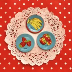 昭和レトロ★ブリキ★小さなお皿★3種セット