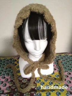 モコモコボンネット❤バラクラバ❤ニット帽➡handmade