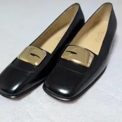 【美品】GUCCI ブラック レザー パンプス