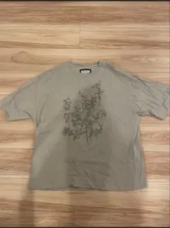MAISON SPECIAL 花柄プリント Tシャツ 02 グレイッシュベージュ