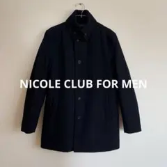 NICOLE CLUB FOR MEN ウールピーコート ダークネイビーのサムネイル