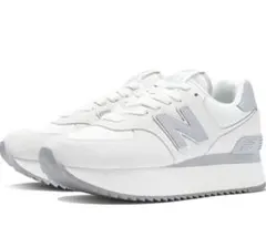 New Balance 574 厚底　ニューバランス　オフホワイト