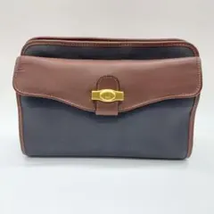 美品　ダンヒル　クラッチバッグ　ブラウン
