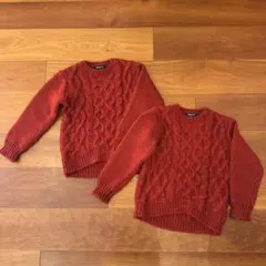 双子 COMME CA ISM ケーブルニットセーター