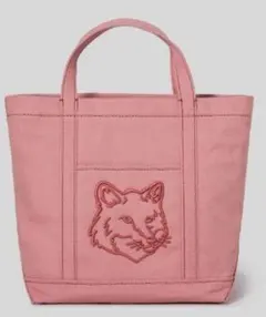 Maison Kitsuné メゾンキツネフォックスヘッド ミニ トートピンク