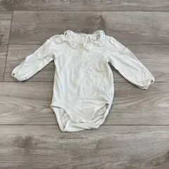 H&M レース付き襟 長袖ロンパース　6-9m