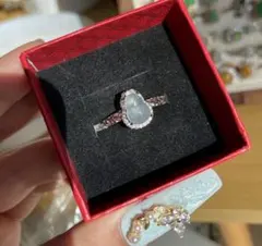 ミャンマー産A貨翡翠 葫芦モチーフリング 冰透 925銀台座 福禄寓意 天然翡翠