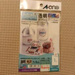 A-one ノーカットラベル 透明光沢フィルム 100×148㍉