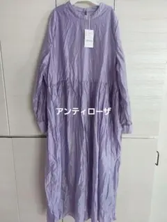 新品タグ付き　アンティローザ　ワンピース　くすみパープル