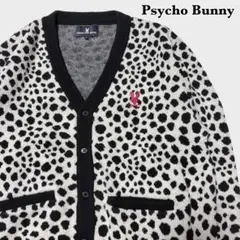 美品 25AW Psycho Bunny アニマル柄 カーディガン SAMPLE