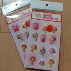 不二家 ももぺこ ぷっくりシール 2枚セットのサムネイル