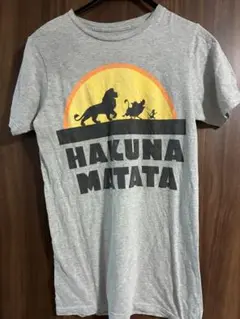 Disney ハクナマタタ Tシャツ レディースM グレー