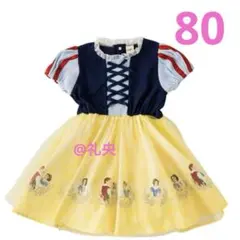 新品 しまむら LITTCリトシー 白雪姫 ディズニー 半袖ワンピース80cm