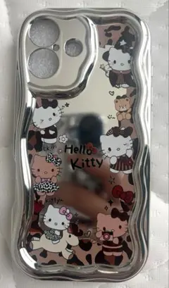 ハローキティ iPhoneケース ミラー ウェーブフレームのサムネイル