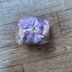 ブルーベリーうさ　ぬいぐるみキーホルダー