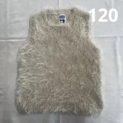 RUGGED WORKS ベージュふわふわベスト　120サイズ