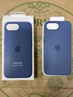 iPhone 16e 純正シリコンケース WinterBlue