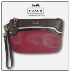 Coach Ashley ビートブラウン レザー リストレット　コーチ