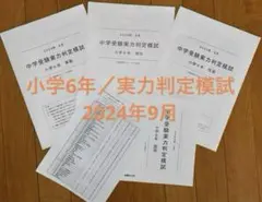 能開センター2024年度 小学6年実力判定模試 中学受験　解答&解説 能開センター2024年度 小学6年実力判定模試 中学受験 解答&解説