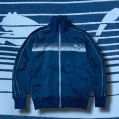 00s PUMA トラックジャケット 襟高 テック系 ネイビー ヒットユニオン