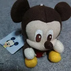 ミッキーマウス ニットぬいぐるみ ボールチェーン付きT106