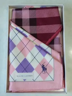 Ralph Lauren/BURBERRY チェック柄ハンカチセット