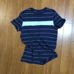 アメリカンイーグル　ネイビー/ホワイト ストライプ Tシャツ