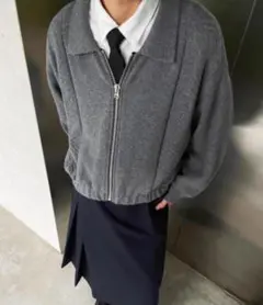 ニットジャケット ブルゾン