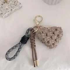 パラコード ハンドストラップ チャーム マクラメ キーホルダー