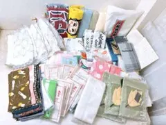 ①大量●未使用●タオル ハンカチまとめ 粗品タオル ガーゼ ハンカチ 手拭い