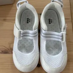 IFME 上履き 18.5cm ホワイト メッシュ キッズ 室内履き