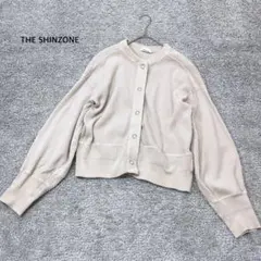 【THE SHINZONE】ケープリンカーディガン ベージュ 長袖 リブ