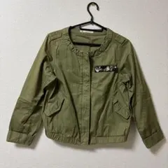 オリーブグリーン ミリタリージャケット