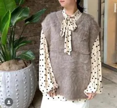 【新品】ジャーナルスタンダードレサージュ 24SS☆マットクロスベスト ベージュ 新品】ジャーナルスタンダードレサージュ 24SS☆マットクロス