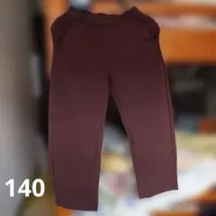 ユニクロ ドライスエットカーブパンツ ブラウン 140