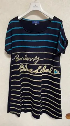 バーバリーブルーレーベル  カットソー　ワンピース