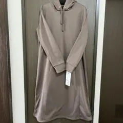 新品 フェイク パーカー ロング ワンピース 授乳服 マタニティ 産褥