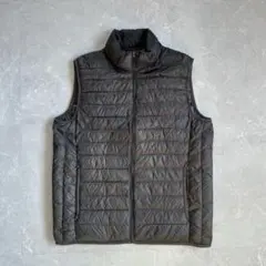 ユニクロ ウルトラライトダウンベスト メンズ XLサイズ グレー系 キルティング