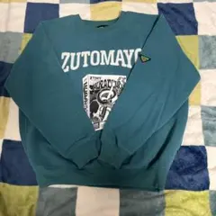 ずとまよ　スウェット　トレーナー　ダークグリーン　モコモコスウェット　L